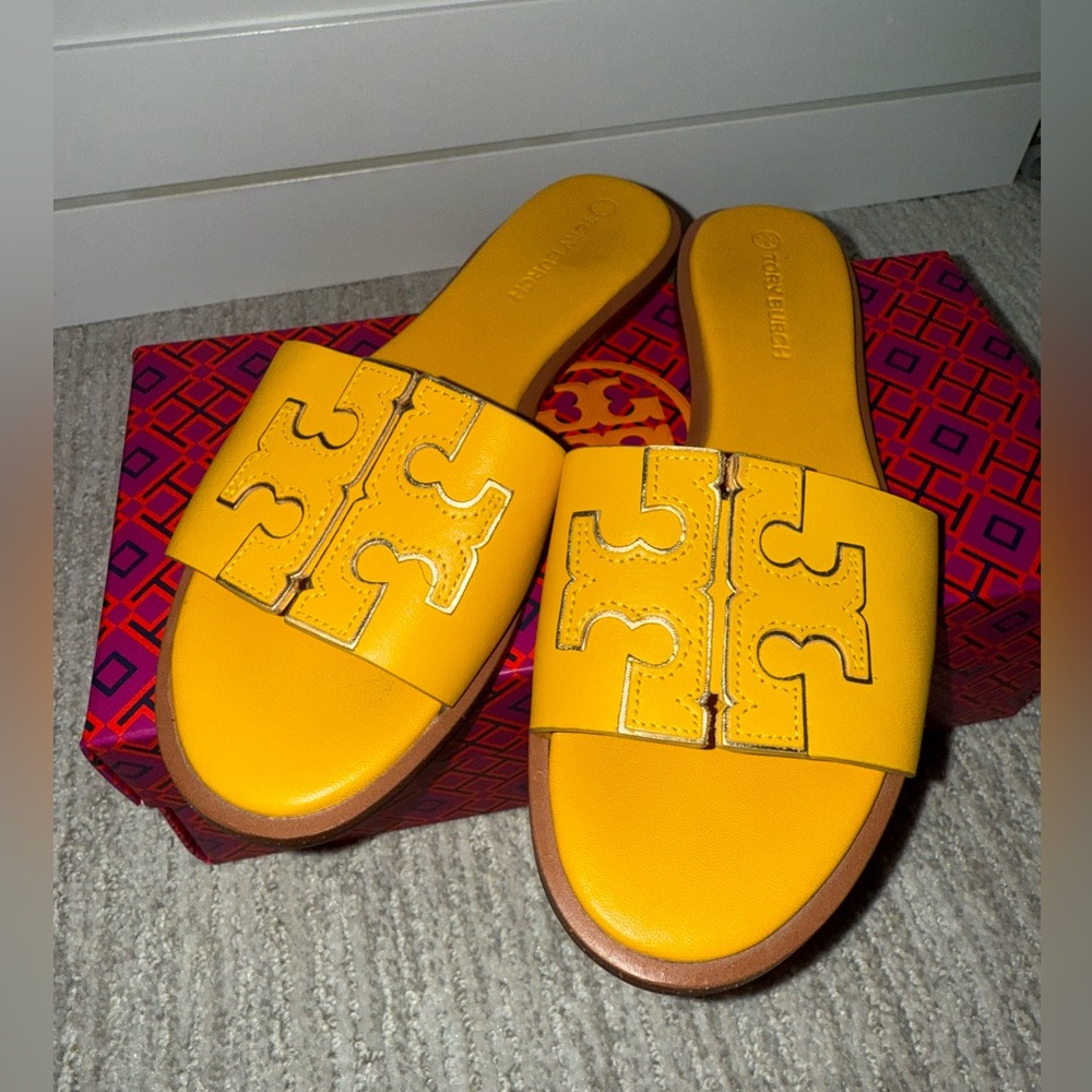 Tory Burch Yellow Sandals